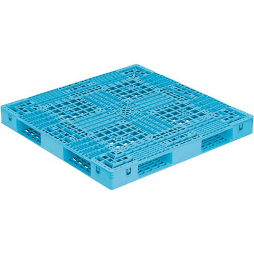 【ポイント10倍】三甲(株) サンコー 樹脂パレット(片面四方差し) プラスチックパレット 822503 D4-1515 ライトブルー 間口1500&times;奥行1500&times;高さ150mm 82250300BL510 【DIY 工具 TRUSCO トラスコ 】【おしゃれ おすすめ】[CB99]｜買援隊