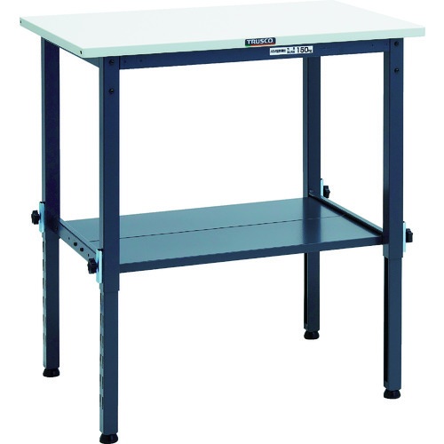 【ポイント10倍】トラスコ中山(株) TRUSCO 軽荷重作業台高さ調節式(150kg)AEM型 900X600XH650～950 下棚2枚付 ダークグレー色 SAEM-0960LT2_DG 【DIY 工具 TRUSCO トラスコ 】【おしゃれ おすすめ】[CB99]