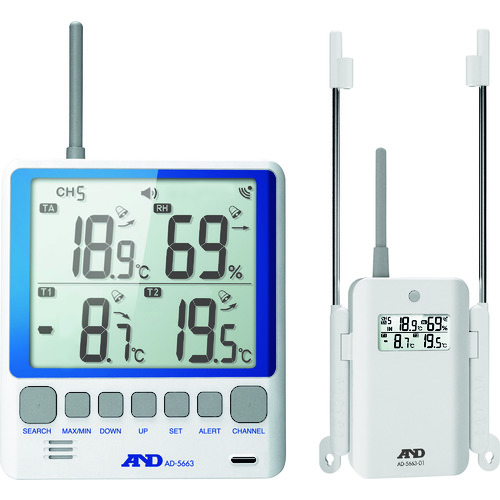 超人気 ポイント10倍 株 エー アンド デイ A D マルチチャンネル温湿度計 Ad5663 Diy 工具 Trusco トラスコ 温度計 湿度計 温度湿度計 デジタル シンプル 現場 工場 倉庫 体育館 学校 施設 家庭 事務所 温湿度計 おしゃれ おすすめ Cb99 オープニング