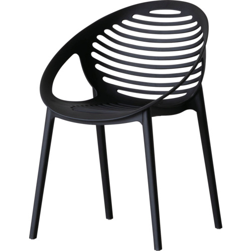 【ポイント10倍】(株)関家具 クラッシュ PP樹脂製 ティーグチェア ブラック TEIGUE_CHAIR_BLACK [2脚入] 【DIY 工具 TRUSCO トラスコ 】【おしゃれ おすすめ】[CB99]