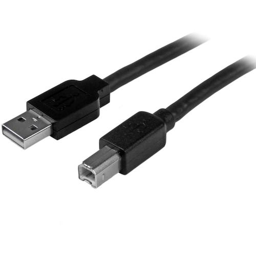 【ポイント10倍】StarTech USBケーブル/A-B/15m/USB 2.0/480Mbps/オス・オス/ブラック USB2HAB50AC 【DIY 工具 TRUSCO トラスコ 】【おしゃれ おすすめ】[CB99]