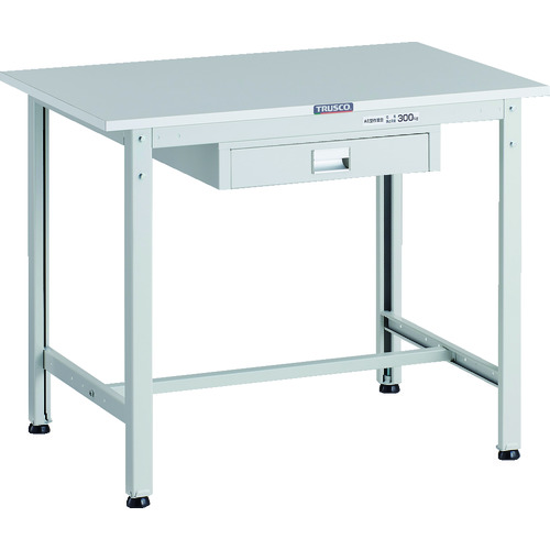 【ポイント10倍】トラスコ中山(株) TRUSCO 軽荷重作業台(300kg)AE型 900X600XH740 薄型1段引出し付 ホワイト色 RAE-0960UDC1_W 【DIY 工具 TRUSCO トラスコ 】【おしゃれ おすすめ】[CB99]