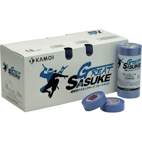 【ポイント10倍】カモ井 グレートサスケ マスキングテープ建築塗装用(3巻入り) GREATSASUKE-40 [10Ｐｋ入] 【DIY 工具 TRUSCO トラスコ 】【おしゃれ おすすめ】[CB99]