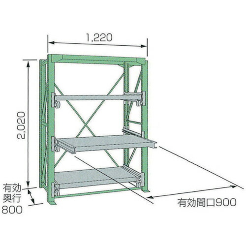 【ポイント10倍】KDS スライドラックSSR10-2009-3HT SSR10-2009-3HT 【DIY 工具 TRUSCO トラスコ 】【おしゃれ おすすめ】[CB99]