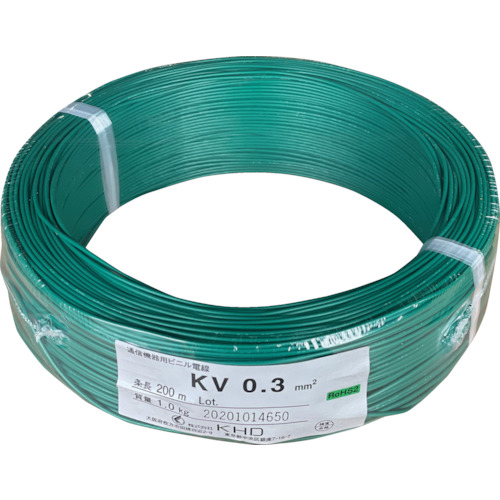 KHD KV0.3 緑 200m KV0.3SQ-10-200M [CB99]