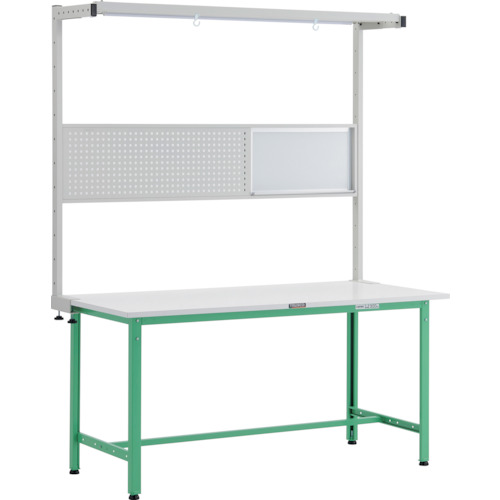 【ポイント10倍】トラスコ中山(株) TRUSCO 軽荷重作業台(300kg)AE型 1500X750XH1948(全高) ツールハンガーフルセット付 ヤンググリーン色 AE-1500THFS_YG 【DIY 工具 TRUSCO トラスコ 】【おしゃれ おすすめ】[CB99]｜買援隊