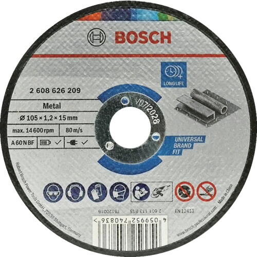 【ポイント10倍】ボッシュ 切断砥石 一般鋼材用105×1.2×15mm 2608626209 [50枚入] 【DIY 工具 TRUSCO トラスコ 】【おしゃれ おすすめ】[CB99]