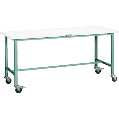 【ポイント10倍】トラスコ中山(株) TRUSCO 軽荷重作業台(150kg)AE型 900X600XH846 φ100キャスター付 グリーン色 AE-0960C100 【DIY 工具 TRUSCO トラスコ 】【おしゃれ おすすめ】[CB99]