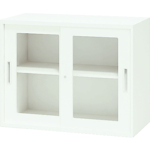 【ポイント10倍】(株)ナイキ NAIKI 収納庫 CWS型 ガラス引違い書庫 899&times;400&times;700 CWS-0907HG-WW 【DIY 工具 TRUSCO トラスコ 】【おしゃれ おすすめ】[CB99]｜買援隊