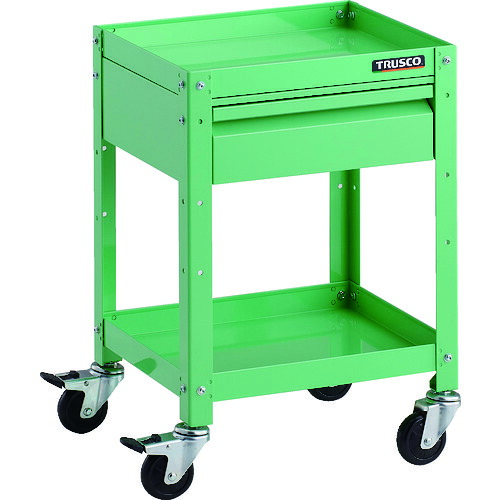 【ポイント10倍】トラスコ中山(株) TRUSCO ツールワゴン ラビットワゴン 400X350 引出1段付 ゴム車輪 ヤンググリーン RBW-642V_YG 【DIY 工具 TRUSCO トラスコ 】【おしゃれ おすすめ】[CB99]｜買援隊