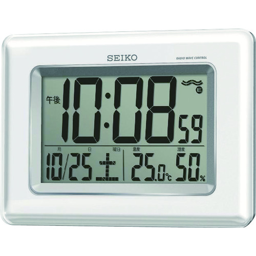 【ポイント10倍】セイコータイムクリエーション(株) SEIKO 温湿度計付き掛置兼用電波時計 SQ424W 【DIY 工具 TRUSCO トラスコ 】【おしゃれ おすすめ】[CB99]