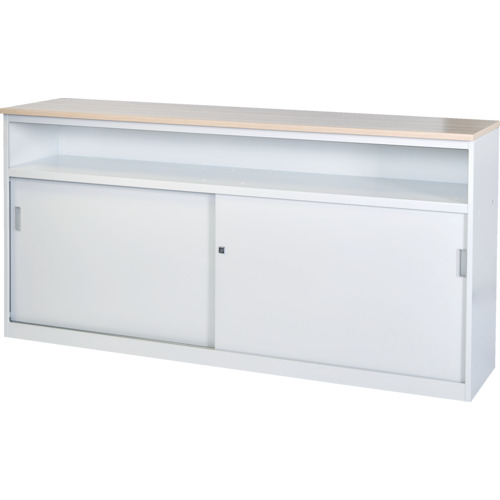 【ポイント10倍】トラスコ中山(株) TRUSCO CVAカウンター W1800中棚付ハイカウンター(天板カラー:ナチュラル(木目調)) CVA-18HST-NA 【DIY 工具 TRUSCO トラスコ 】【おしゃれ おすすめ】[CB99]