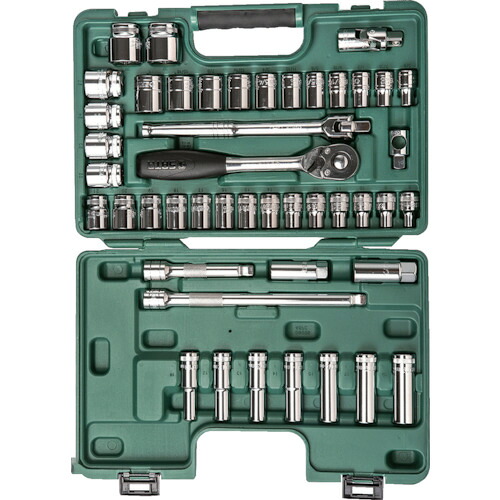 【ポイント10倍】SATA 1/2”DRソケットレンチセット(6角タイプ) 09006 【DIY 工具 TRUSCO トラスコ 】【おしゃれ おすすめ】[CB99]