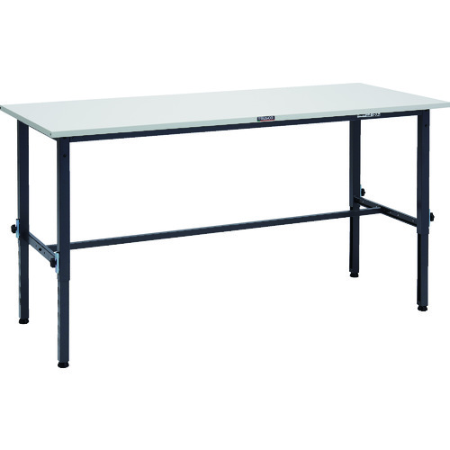 【ポイント10倍】トラスコ中山(株) TRUSCO 軽荷重作業台高さ調節式(150kg)AEM型 1800X600XH650～950 基本タイプ ダークグレー色 SAEM-1860_DG 【DIY 工具 TRUSCO トラスコ 】【おしゃれ おすすめ】[CB99]｜買援隊
