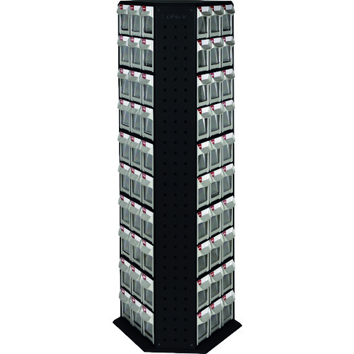 【ポイント10倍】シューター社 SHUTER 回転パーツスタンド 1280mm 90引出し 黒色 RFO-690-BK 【DIY 工具 TRUSCO トラスコ 】【おしゃれ おすすめ】[CB99]