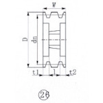 【ポイント10倍】エバオン(株) EVN ブッシングプーリー SPB 150mm 溝数4 SPB150-4 【DIY 工具 TRUSCO トラスコ 】【おしゃれ おすすめ】[CB99]