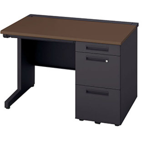 【ポイント10倍】(株)ナイキ NAIKI 片袖デスク(浅型引出し付き) XEHH117H-S-BWN 【DIY 工具 TRUSCO トラスコ 】【おしゃれ おすすめ】[CB99]