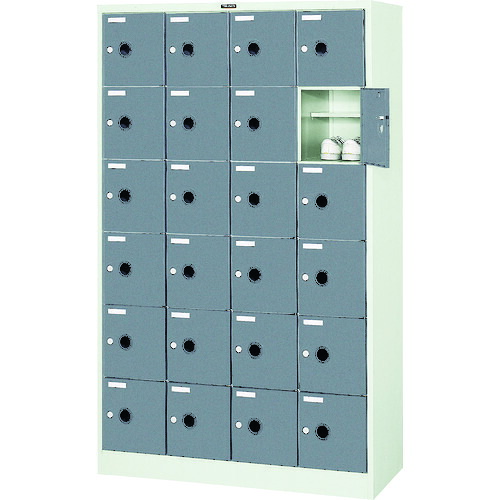 【ポイント10倍】トラスコ中山(株) TRUSCO シューズケース 24人用 1050X380XH1700 棚付 SC-24WP 【DIY 工具 TRUSCO トラスコ 】【おしゃれ おすすめ】[CB99]