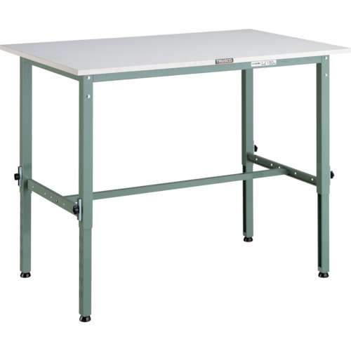 【ポイント10倍】トラスコ中山(株) TRUSCO 軽荷重作業台高さ調節式(150kg)AEM型 1200X600XH650～950 基本タイプ グリーン色 AEM-1260 【DIY 工具 TRUSCO トラスコ 】【おしゃれ おすすめ】[CB99]｜買援隊 35,515円