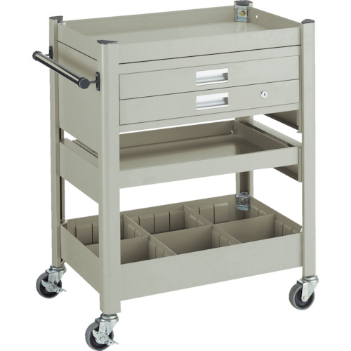 【ポイント10倍】トラスコ中山(株) TRUSCO コンビネーションワゴン 643X427XH880 スライド棚付 TCW-81B2 【DIY 工具 TRUSCO トラスコ 】【おしゃれ おすすめ】[CB99]｜買援隊