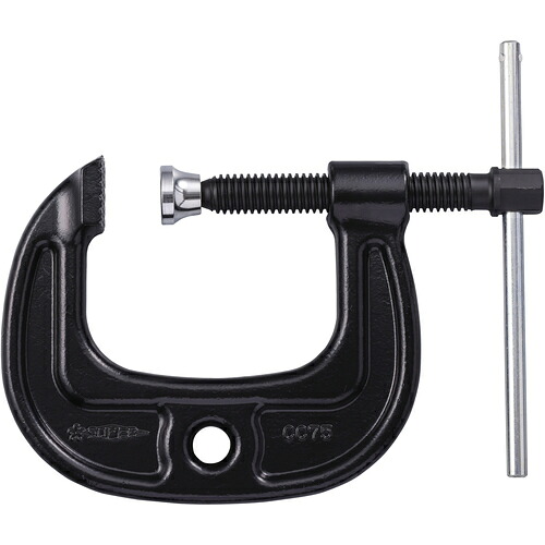 【ポイント10倍】スーパー シャコ万力(C型)強力ワイドタイプ 75mm カチオン電着塗装 CC-75 【DIY 工具 TRUSCO トラスコ 】【おしゃれ おすすめ】[CB99]