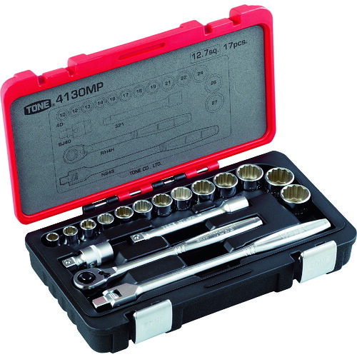 【ポイント10倍】TONE ソケットレンチセット 差込角12.7mm 4130MP 【DIY 工具 TRUSCO トラスコ 】【おしゃれ おすすめ】[CB99]｜買援隊