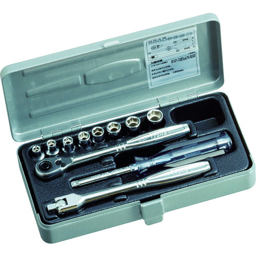 【ポイント10倍】TONE ソケットレンチセット 12pcs 差込角6.35mm 1850 【DIY 工具 TRUSCO トラスコ 】【おしゃれ おすすめ】[CB99]