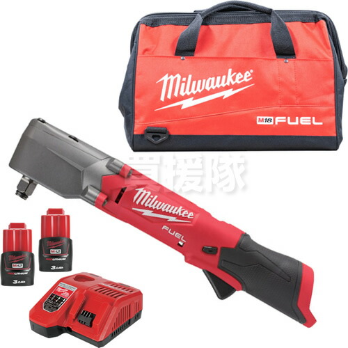 ★最大1500円OFFクーポン★7/24まで★ミルウォーキーツール milwaukee M12 FUEL 1/2インチ 300Nmアングルインパクトレンチ(本体) M12_FRAIWF12-0_JP &M12 (2) 3.0Ah FCスタートキット M12-18_NRG-302_JP コントラクターバッグMサイズ MILF18B-M バッテリーと充電器とバッグ|買援隊