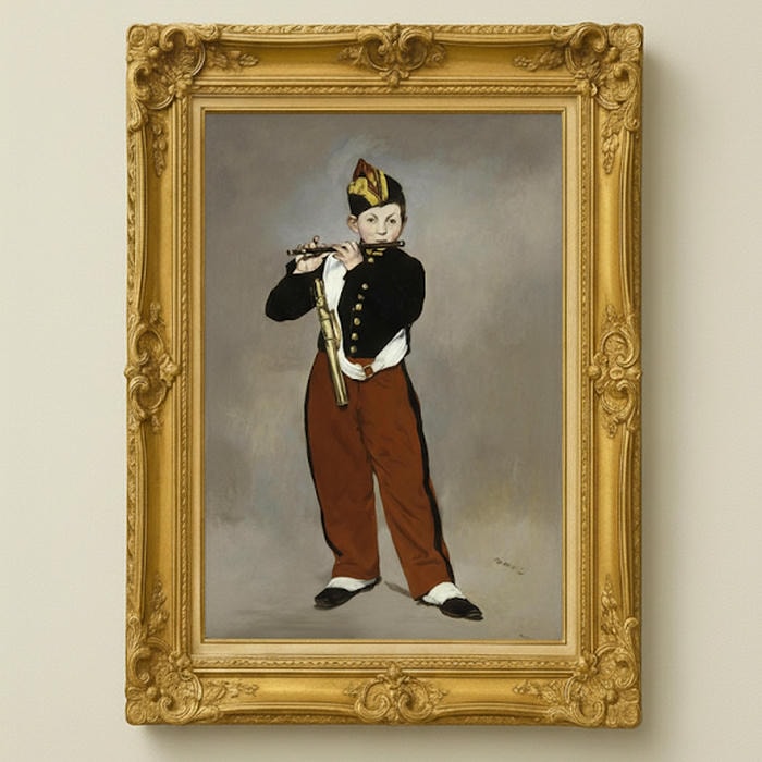 楽天市場】絵画 世界の名画 笛を吹く少年 エドゥアール・マネ 額入り