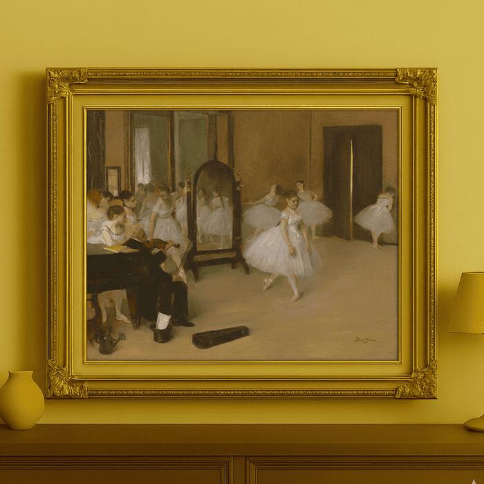 楽天市場】絵画 世界の名画 ダンスのレッスン エドガー・ドガ 額入り