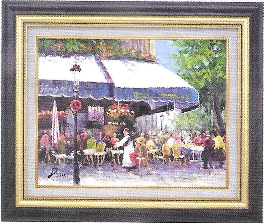 楽天市場】【送料無料】絵画□宮田将司□花（背景青） F6□油絵□風景