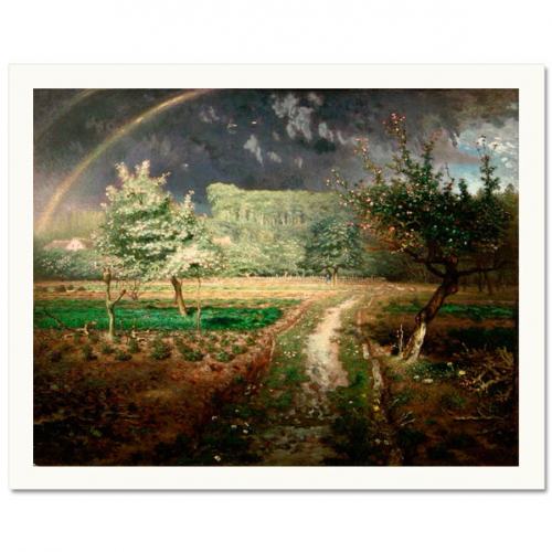 ミレー 「晩鐘」額付き 複製画 ジェル加工 世界の名画　洋画 p-j1-014_1.jpg