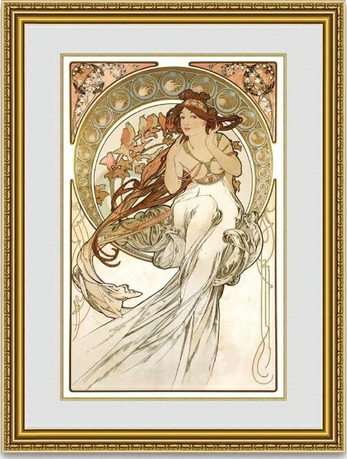 楽天市場】アルフォンス・ミュシャ 「 スラヴィア 」 彩美版R シルク