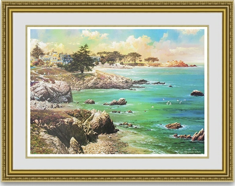 楽天市場】チェイス・チェン 雲の切れ間 インテリア 絵画 風景画