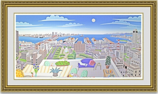 楽天市場】トーマス・マックナイト リヴィエラコースト海 絵画