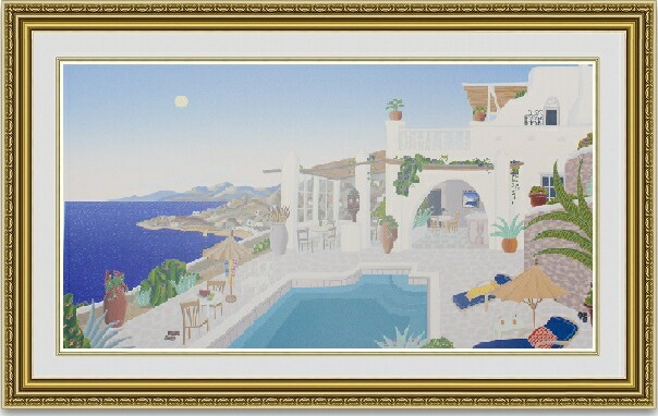 トーマスマックナイト RIVIERA COAST アート ポスター 風景画 トーマス・マックナイト ポスター リビエラコースト M128|アート