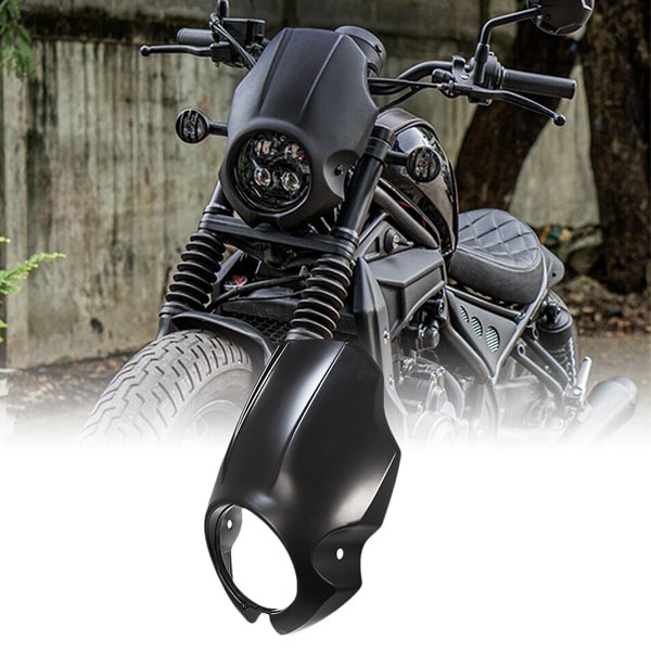 MotolordD レブル250/500 ヘッドライトカバー カウル ホンダ レブル250/500 ヘッドライトカウル/ウインカーライト付き