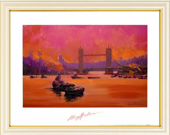 楽天市場】絵画 ケリーハラム・コートダジュールの漁村 風景画