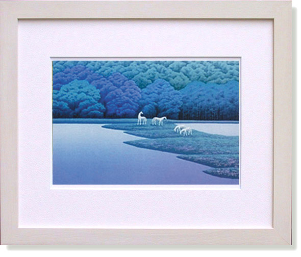 楽天市場】国武久巳・白い樹林（アート・複製画） : 絵画生活