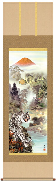 紅富士　森山観月　日本画 掛軸 楽天市場】森山観月画伯の通販