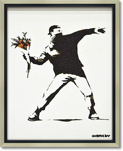 楽天市場】バンクシー『風船と少女～愛はゴミ箱の中に