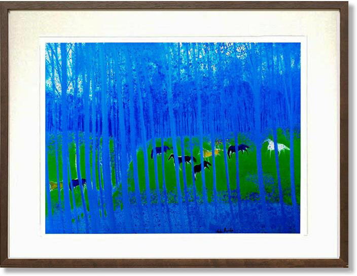 ブラジリエ　【秘密の庭】　lithograph アンドレ・ブラジリエ・リトグラフ（仏） Andre Brasilier