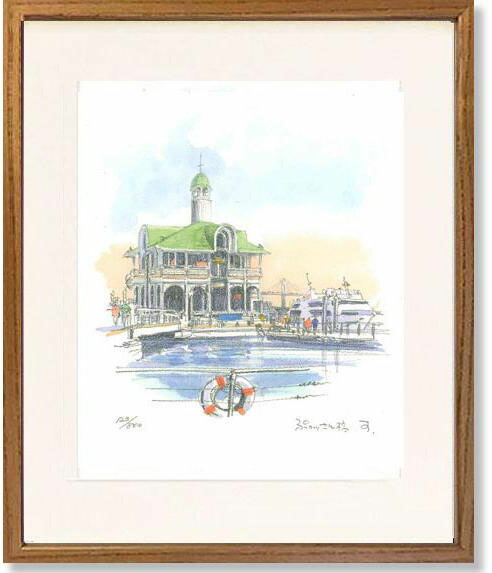 楽天市場】藤田不美夫 「 川岸の竹林 」 木版画 : 内田画廊