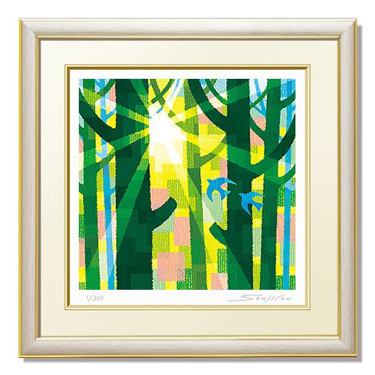 楽天市場】渋谷 栄一「鳥とステンドグラス」銅版画 春陽会会員 日本