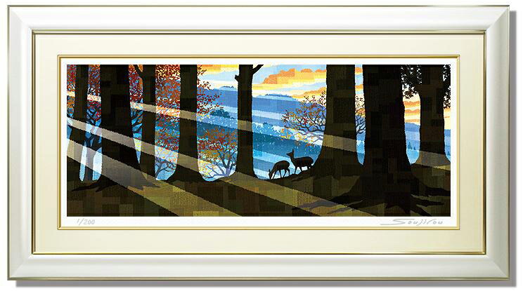 楽天市場】絵画 藤谷壮仁郎・光輝く花畑 版画 インテリア : 絵画生活