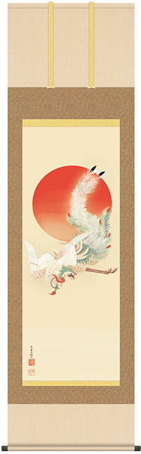 楽天市場】伊藤若冲 「 日出鳳凰図 」 復刻版 掛軸 : 内田画廊