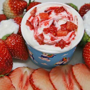 カップアイス アイスクリーム ジェラート いちごヨーグルト いちごアイス 苺のフレッシュな味と香りいっぱいのフローズンヨーグルト 魁ジェラートアイスクリーム