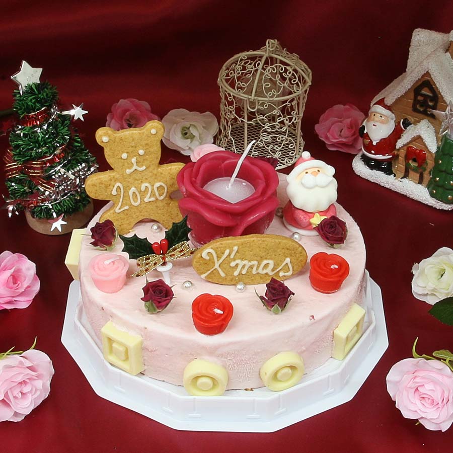 楽天市場 バラとベリーのクリスマスアイスケーキ6号 アイスケーキ クリスマス クリスマスケーキ 予約 バラの香り漂うケーキ クリスマスアイスケーキ アイス アイスクリームケーキ アイスクリーム工房 魁ジェラート