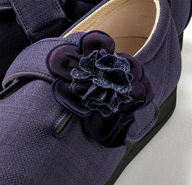 大流行中 ケアシューズ ダリア a パープル 5e クレソン レディースシューズ ケアシューズ ケアシューズ 花柄 敬老の日 母の日 靴 花柄 御座布 宅送 Clubculturaclassica It