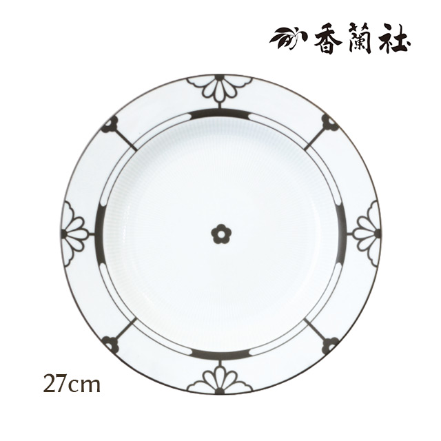 MIYABI・２７cmプレート　2925-1JLL　香蘭社【ラッピング無料・お皿・うつわ・大皿・かわいい・おしゃれ・白・ホワイト・北欧】